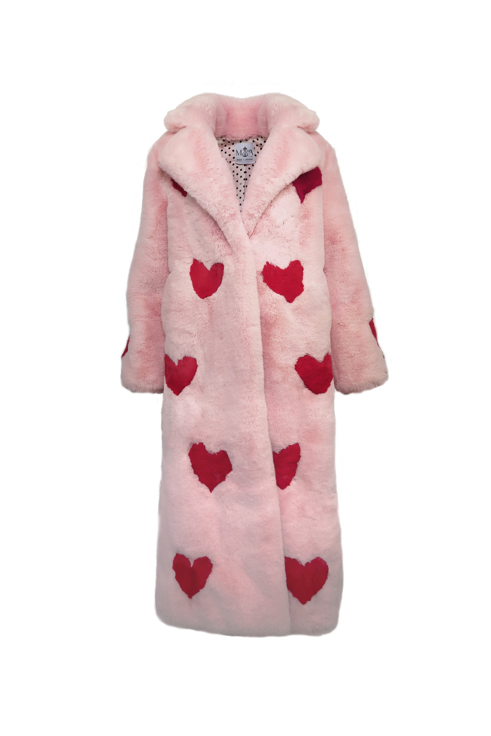 Queen Of Hearts Faux Coat - Mode & Affaire