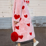 Queen Of Hearts Faux Coat - Mode & Affaire
