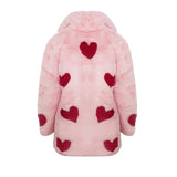 Queen Of Hearts Faux Mid Coat - Mode & Affaire