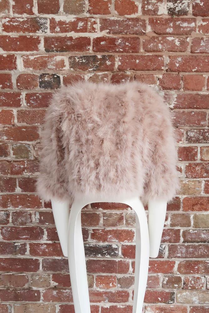 Plume Real Feather Jacket in Blush - Mode & Affaire