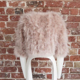 Plume Real Feather Jacket in Blush - Mode & Affaire