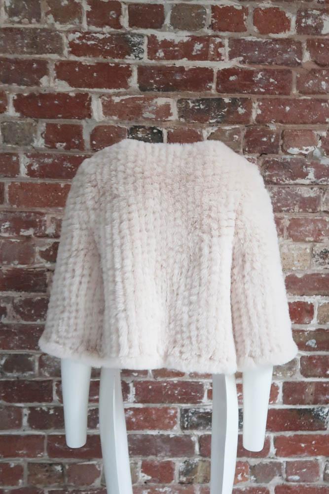 Ava Faux Cape in Pearl - Mode & Affaire