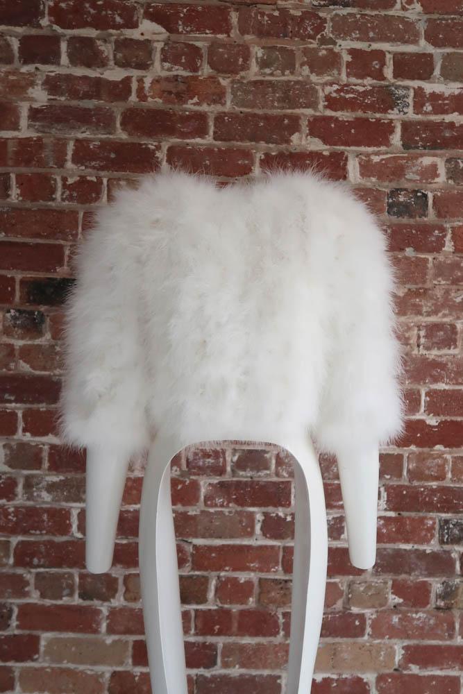 Plume Winter Wedding Jacket in Snow - Mode & Affaire