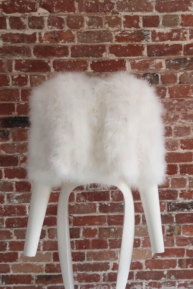 Plume Winter Wedding Jacket in Snow - Mode & Affaire