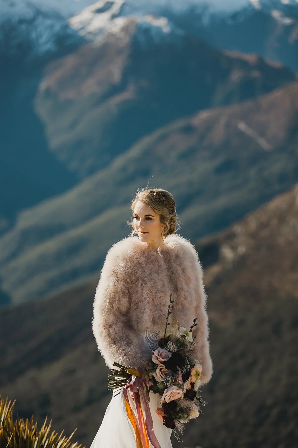 A New Zealand Elopement Turned Helicopter Wedding