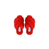 Lexi Women's Fluffy Slippers in Lucky Fortune