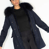 The Daily Long Parka in Navy