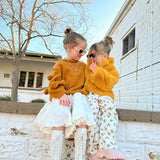 Kids Knee High Boots Chalk - Mode & Affaire