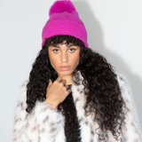 Après Shocking Pink Pom Pom Beanie