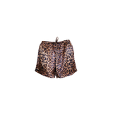Into The Wild Satin Shorts Leopard