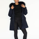The Daily Long Parka in Navy