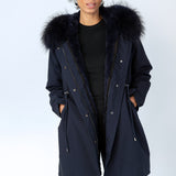 The Daily Long Parka in Navy