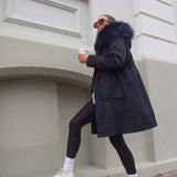 The Daily Long Parka in Navy