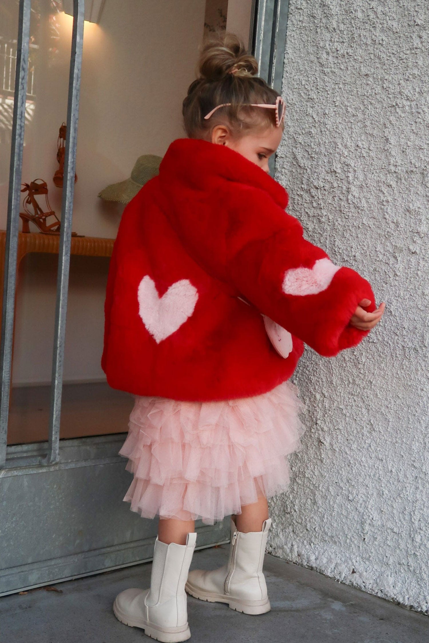 Queen Of Hearts Mini Reverse Coat - Mode & Affaire