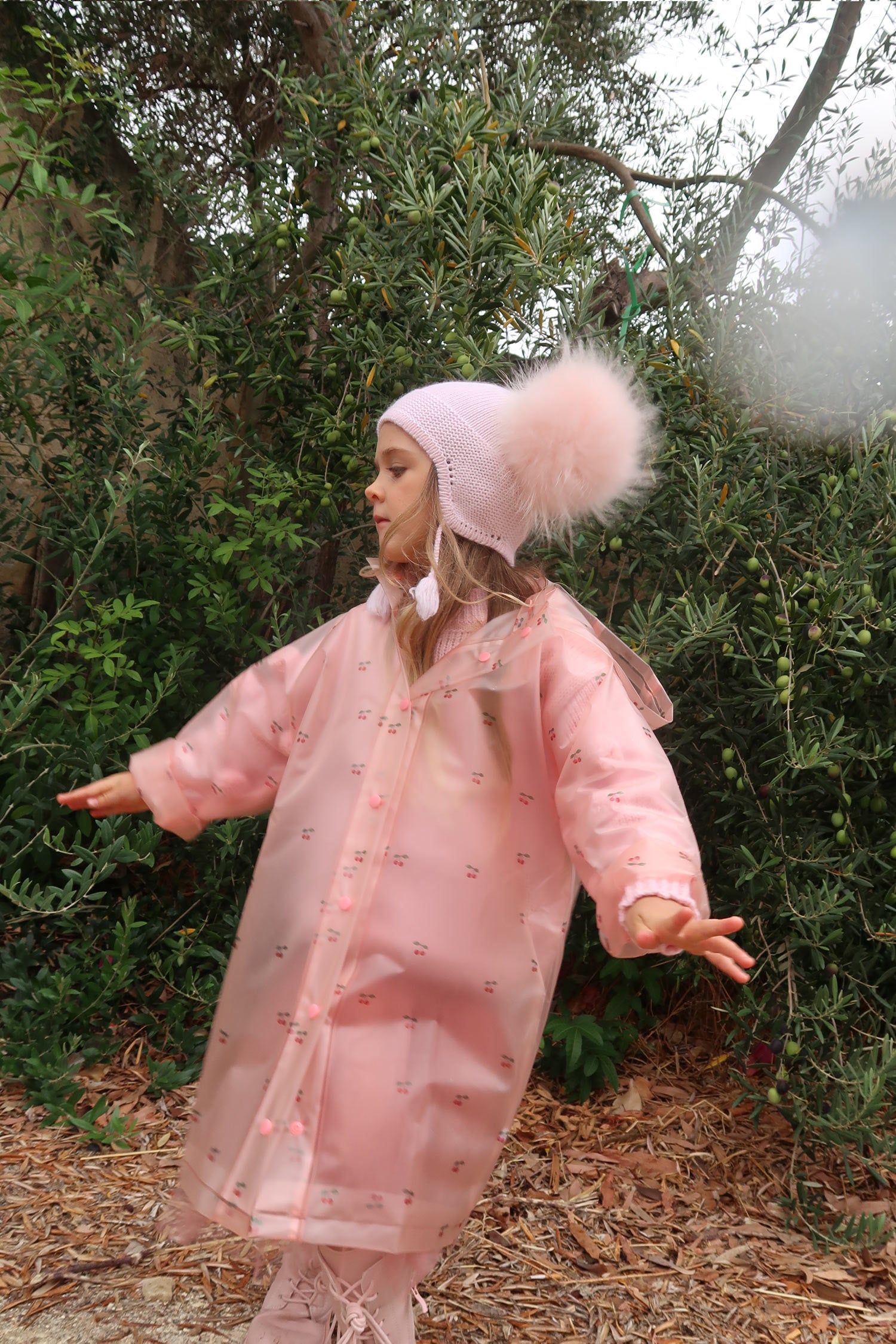 Cherry Blossom Raincoat - Mode & Affaire