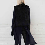 Collier Natural Fur Vest in Onyx - Mode & Affaire