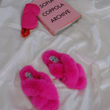 The Slippers in Hot Pink