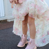 Kids Festival Boots in Dusty Pink