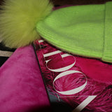 Angora Cashmere Beanie Neon