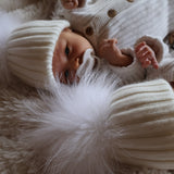 Baby Angora Beanie Snow Mini