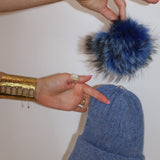 Angora Beanie Chambray