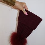 Angora Beanie  Bordeaux