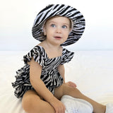 Zebra Linen Romper