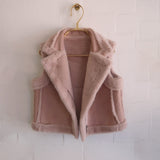 Lulu Biker Vest in Dusty Pink