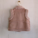 Lulu Biker Vest in Dusty Pink