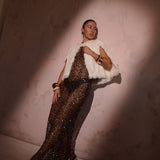 Aimer White Bridal Cape in Snow