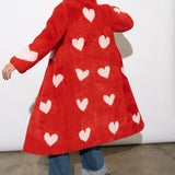 Queen Of Hearts Faux Coat Reverse