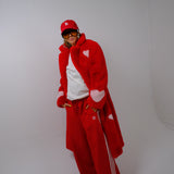 Queen Of Hearts Faux Coat Reverse