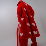 Queen Of Hearts Faux Coat Reverse
