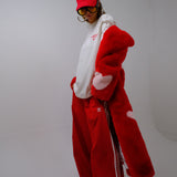 Queen Of Hearts Faux Coat Reverse