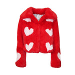 Queen Of Hearts Reverse Cropped Coat - Mode & Affaire