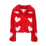 Queen Of Hearts Reverse Cropped Coat - Mode & Affaire