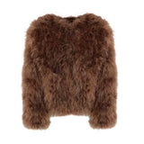 Saville Feather Jacket in Mocha Mousse