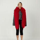 Manhattan Scarf in Ruby