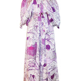 Lilac Puff Sleeve Dress - Mode & Affaire
