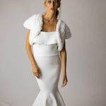 Macie Faux Bolero in Snow - Mode & Affaire