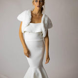 Macie Faux Bolero in Snow - Mode & Affaire