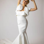 Macie Faux Bolero in Snow - Mode & Affaire