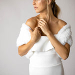 Macie Faux Bolero in Snow - Mode & Affaire