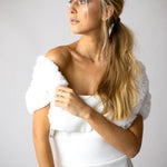 Macie Faux Bolero in Snow - Mode & Affaire
