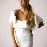 Macie Faux Bolero in Snow - Mode & Affaire