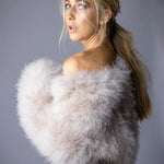 Valentina Feather Jacket Blush - Mode & Affaire