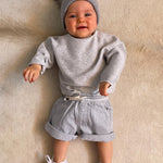 Baby Angora Beanie Silver Fox - Mode & Affaire