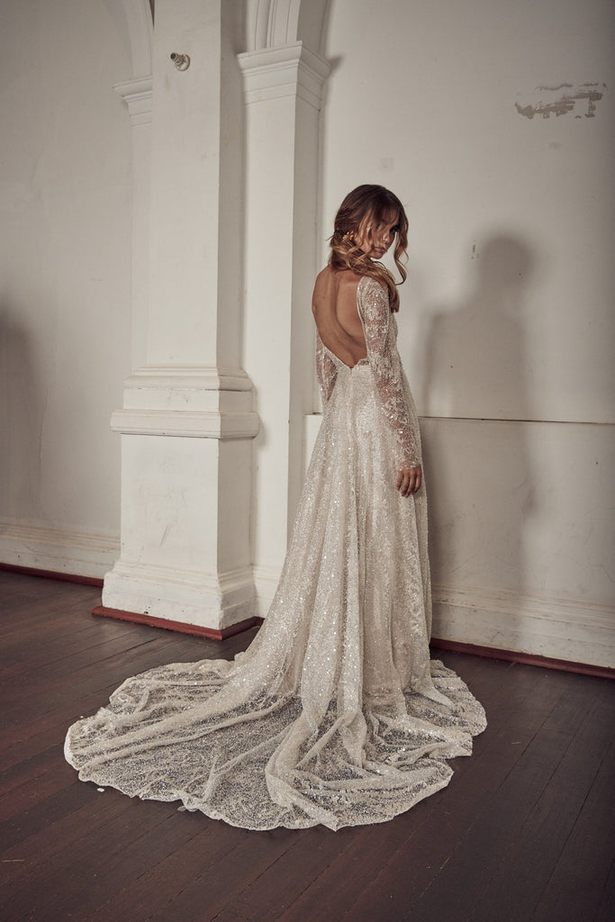 High Neck Isola Bridal Gown - Mode & Affaire