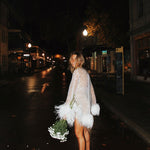 Gigi Feather Mini Dress - Mode & Affaire