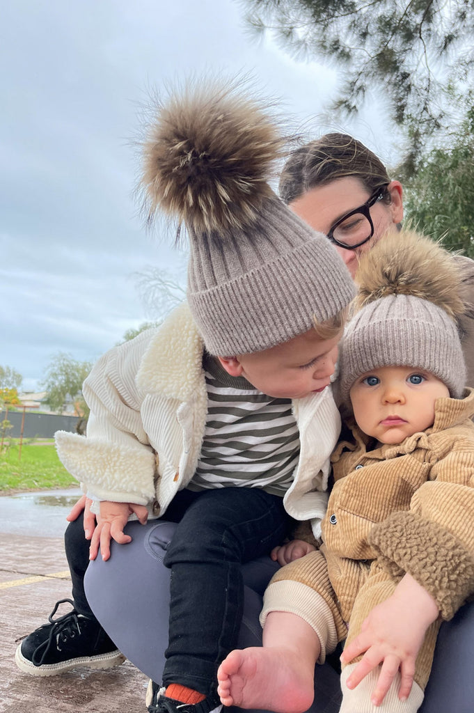 Kids Angora Beanie Cedar - Mode & Affaire